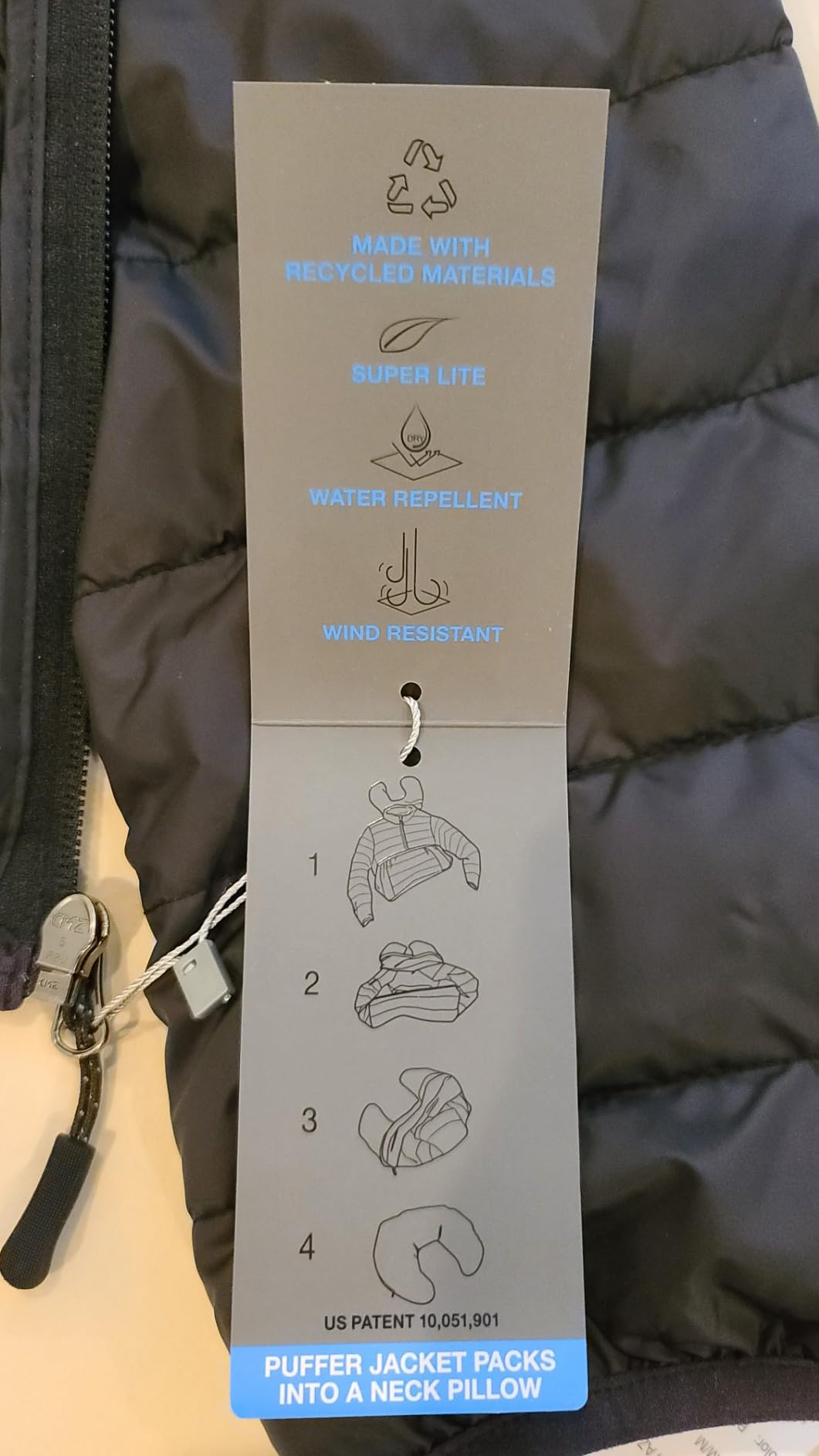 Weatherproof Womens Puffer Jacket, Converts to Travel Pillow, Lightweight customer photo 1