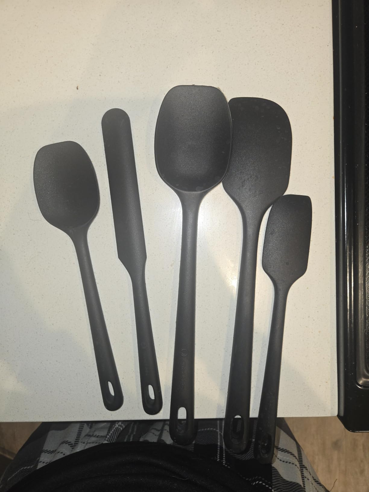 ChefAide 5 Pieces Silicone Spatulas Set, Heat Resistant Rubber Spatula customer photo 2