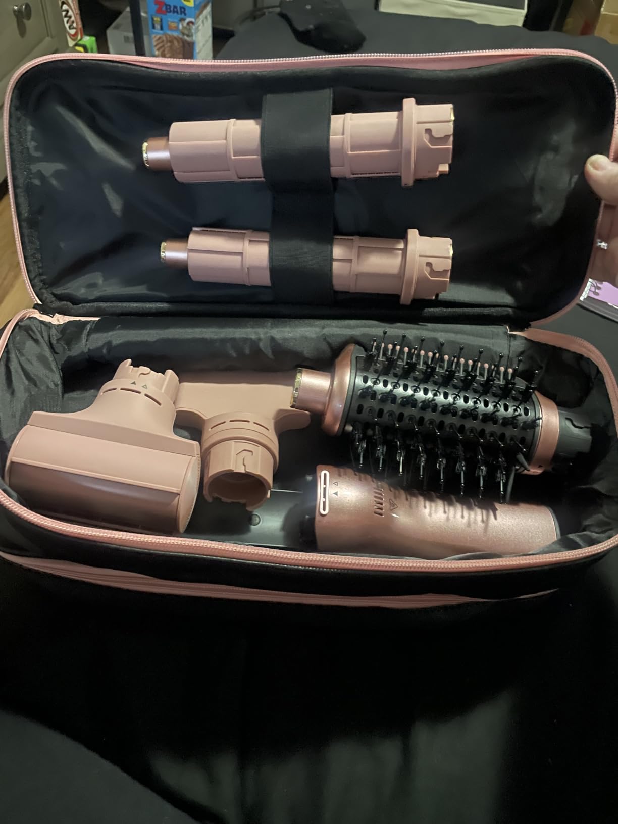 Adworte Travel Carrying Case for Shark Hair Dryer Flexstyle FlexFusion Airwrap Brush Double-Layer Hair Accessories Tools Storage Bag for Revlon Hairdryer Styler Organizer customer photo 2