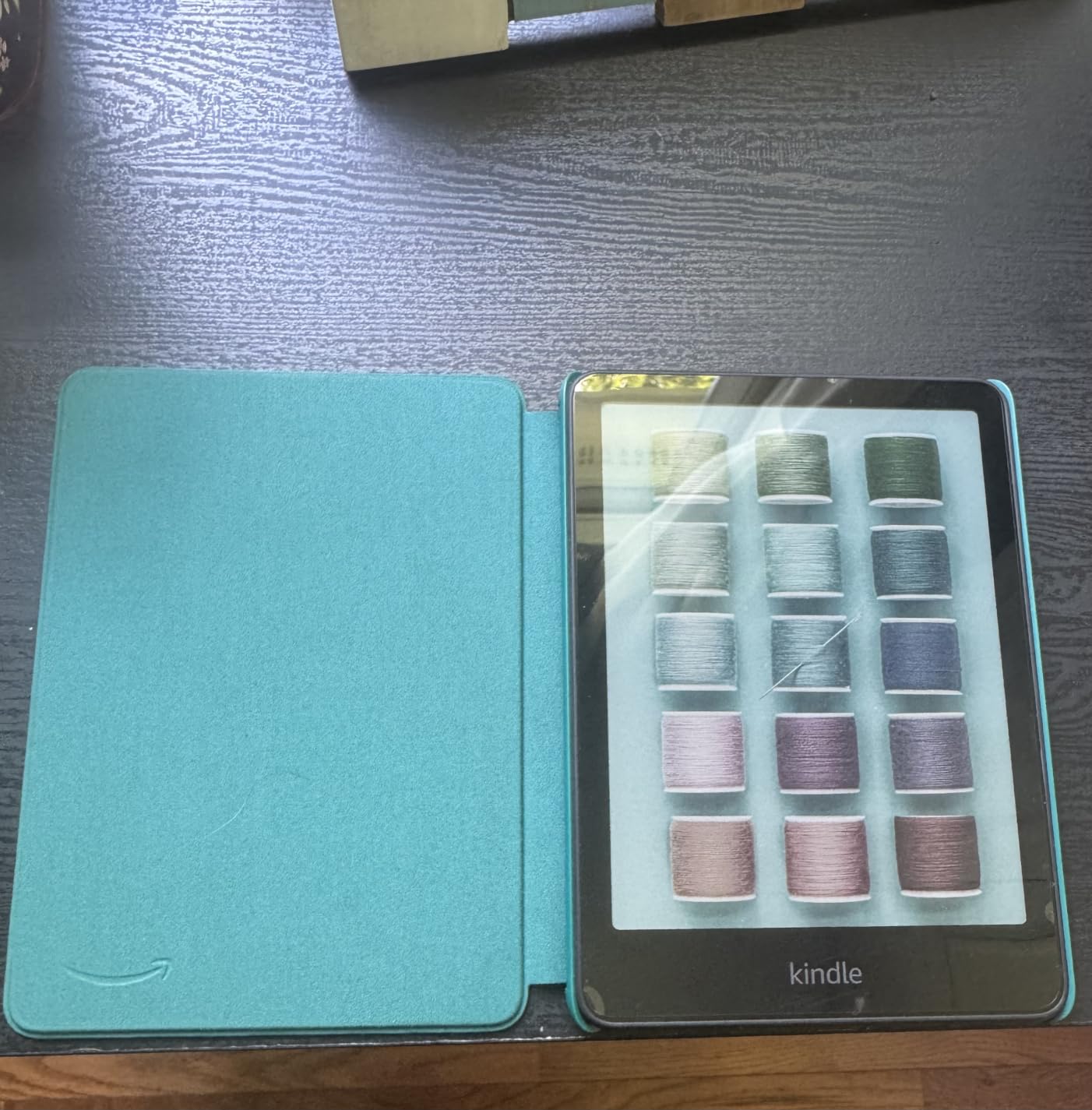 Amazon Kindle Paperwhite and Kindle Colorsoft Case, Lightweight and Water-Safe, Foldable Protective Cover - Fabric customer photo 1