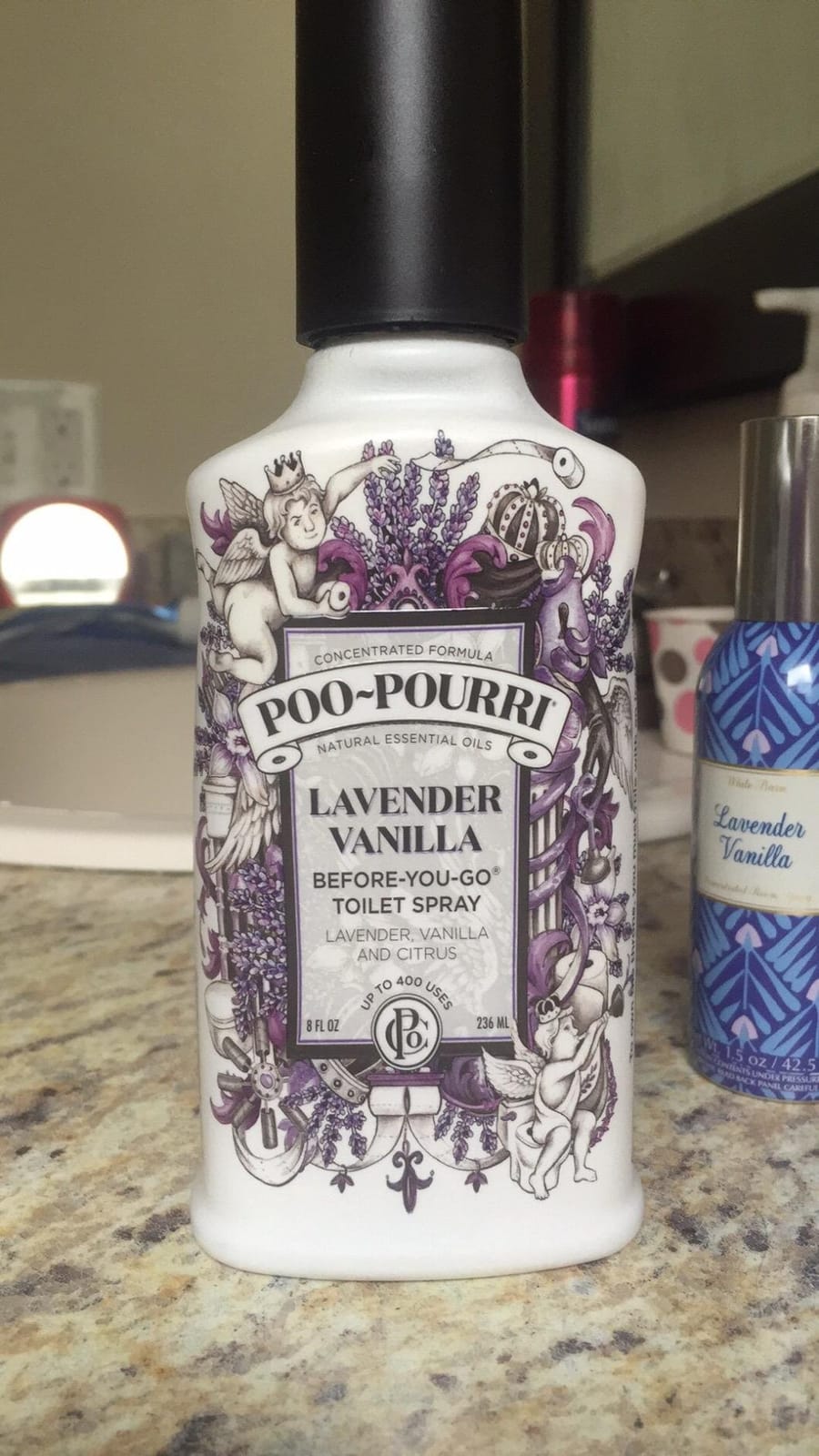 Poo-Pourri Before-You-Go Pocket Toilet Spray, Lavender Vanilla, 1 Fl Oz customer photo 1