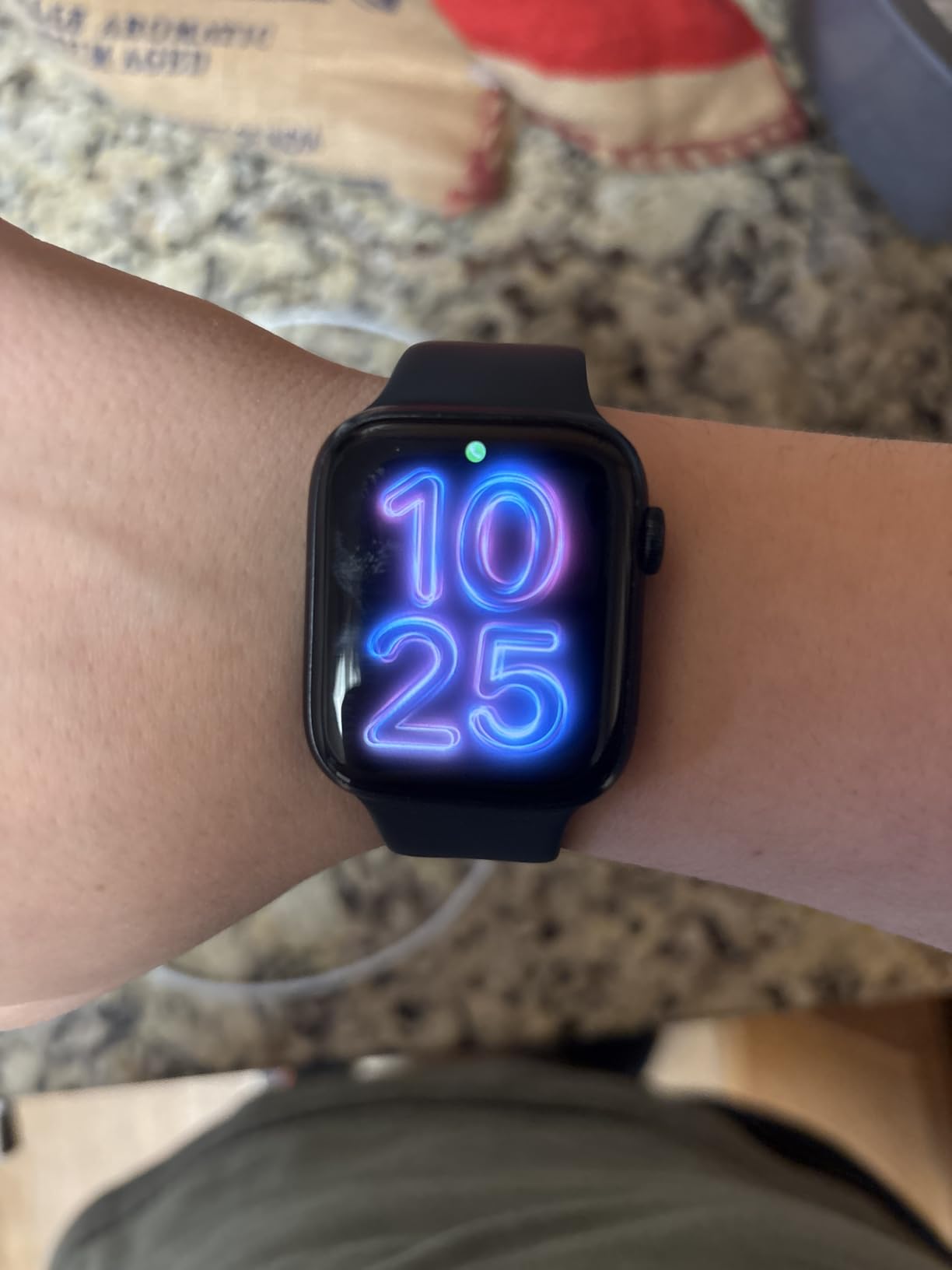 Apple Watch Series 9 (GPS + Cellular 45mm) Midnight Aluminum Case with Midnight Sport Band M/L (Renewed) customer photo 2