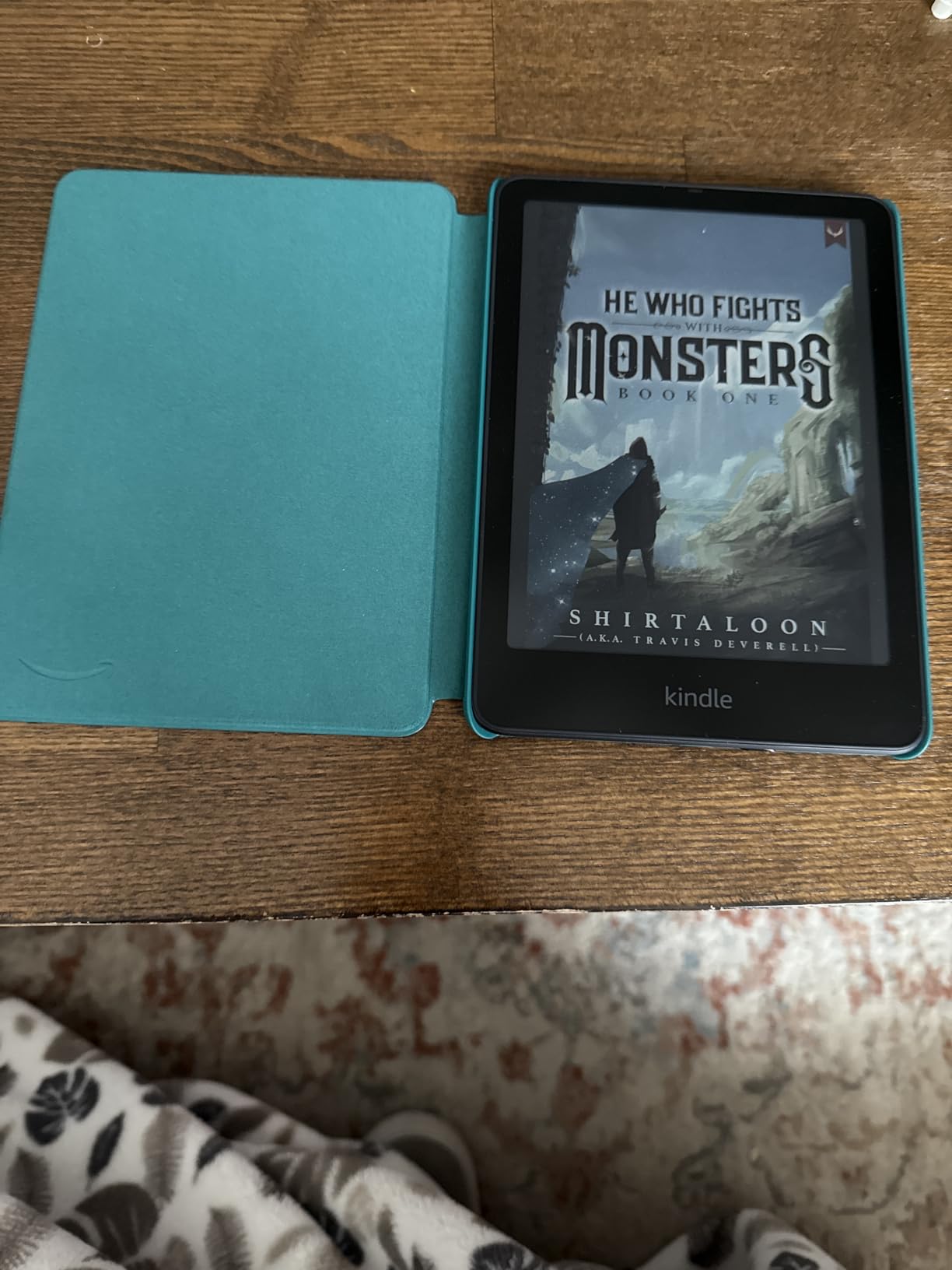 Introducing Amazon Kindle Colorsoft Signature Edition Essentials Bundle including Kindle Colorsoft Signature Edition (32GB)- Black, Plant-Based Leather Cover-Raspberry and Wireless Charging Dock customer photo 1
