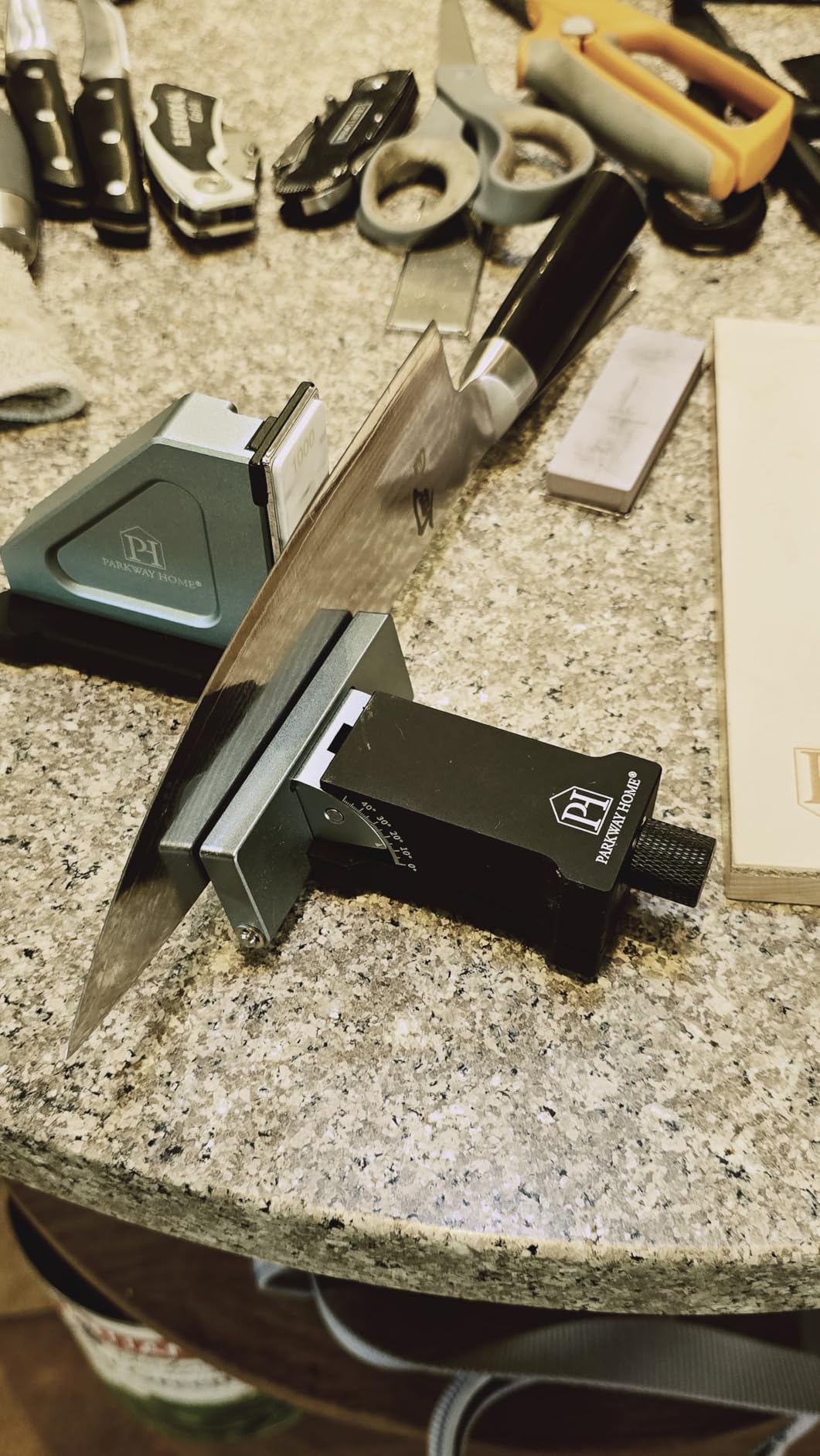 Rolling Knife Sharpener, Kitchen Knife Sharpener with Adjustable Angle customer photo 1