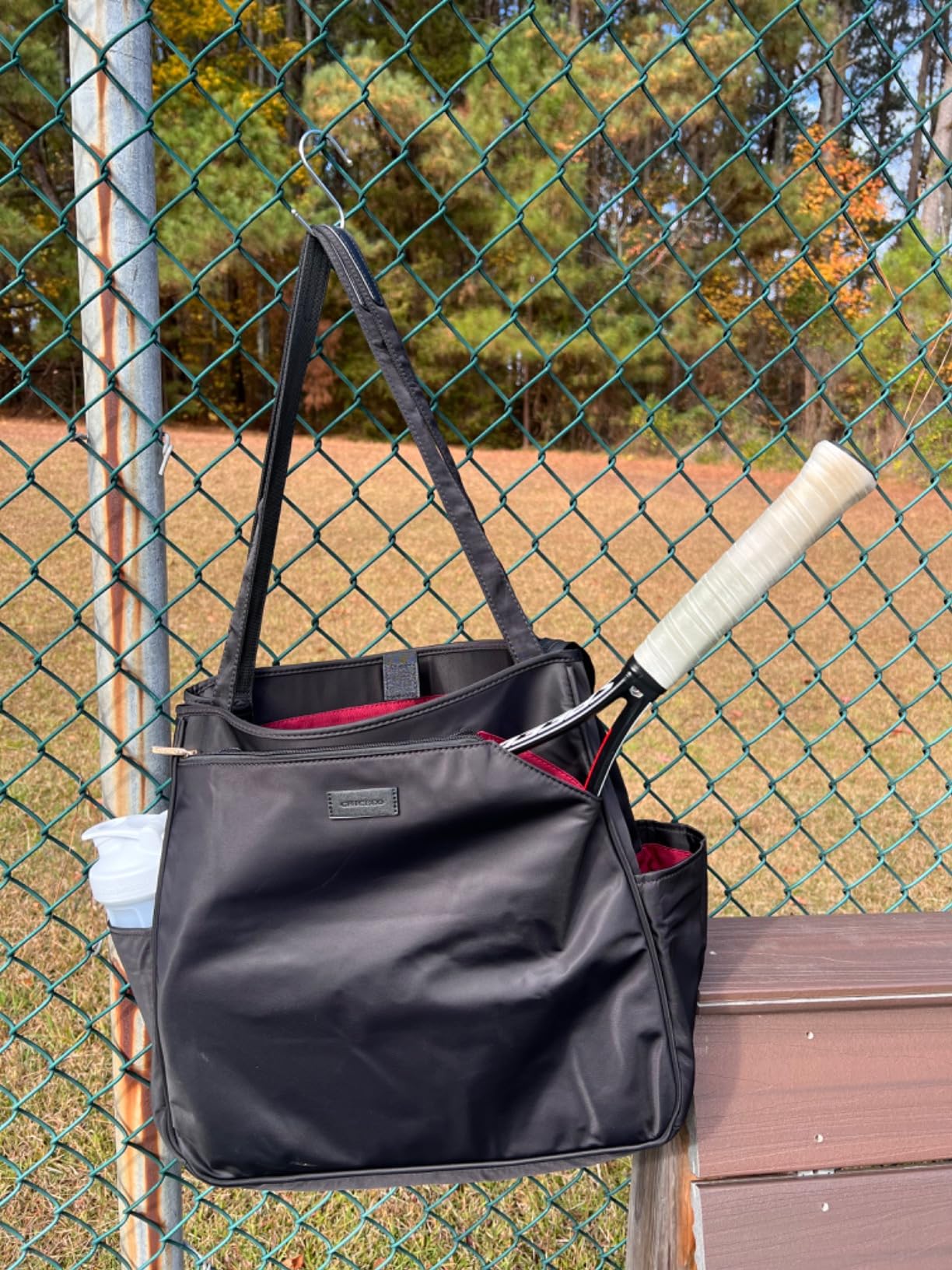 CHICECO Tennis Tote Bag for Women, Large Tennis Racket Bag, tennis bag 2 rackets,Pickleball Bag,Padel Bag customer photo 2