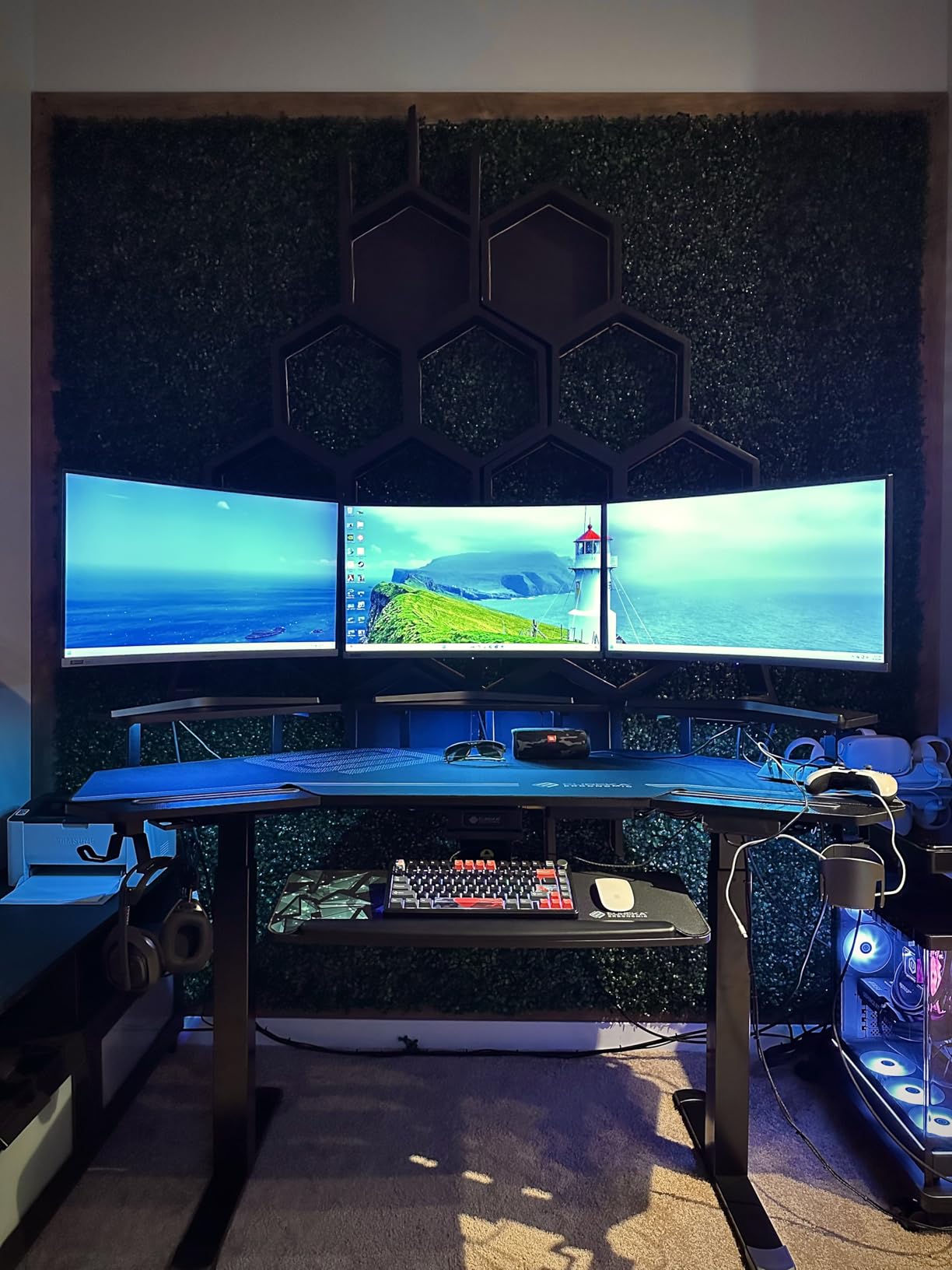 EUREKA ERGONOMIC Standing Gaming Desk with Dual Motor,63