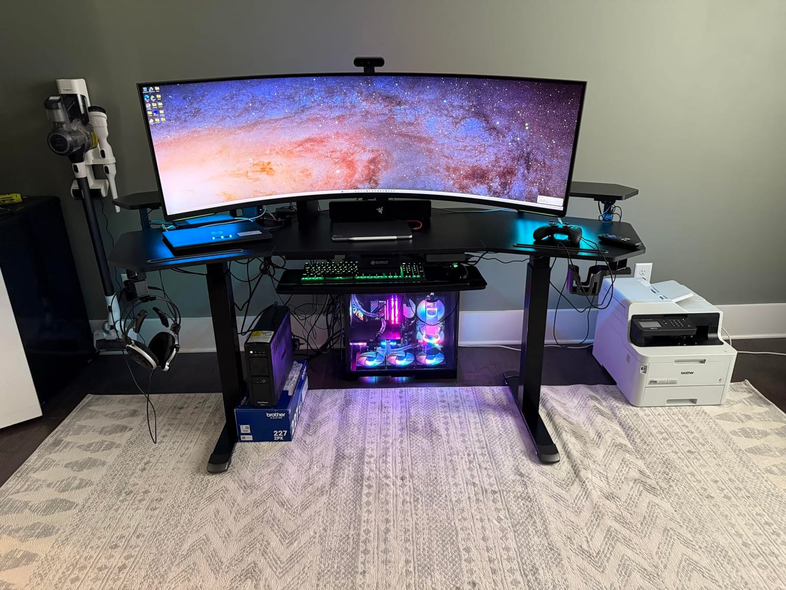 EUREKA ERGONOMIC Standing Gaming Desk with Dual Motor,63