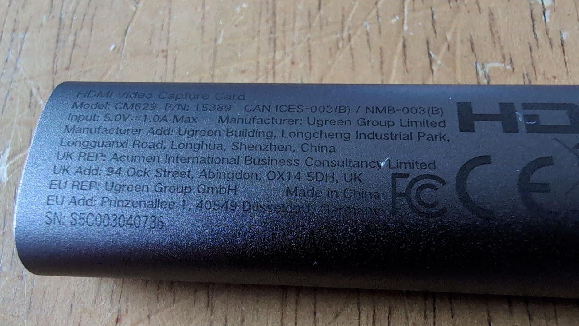 UGREEN 2K@30Hz 1080P 60FPS Video Capture Card 4K Input HDMI to USB 3.0 customer photo 2
