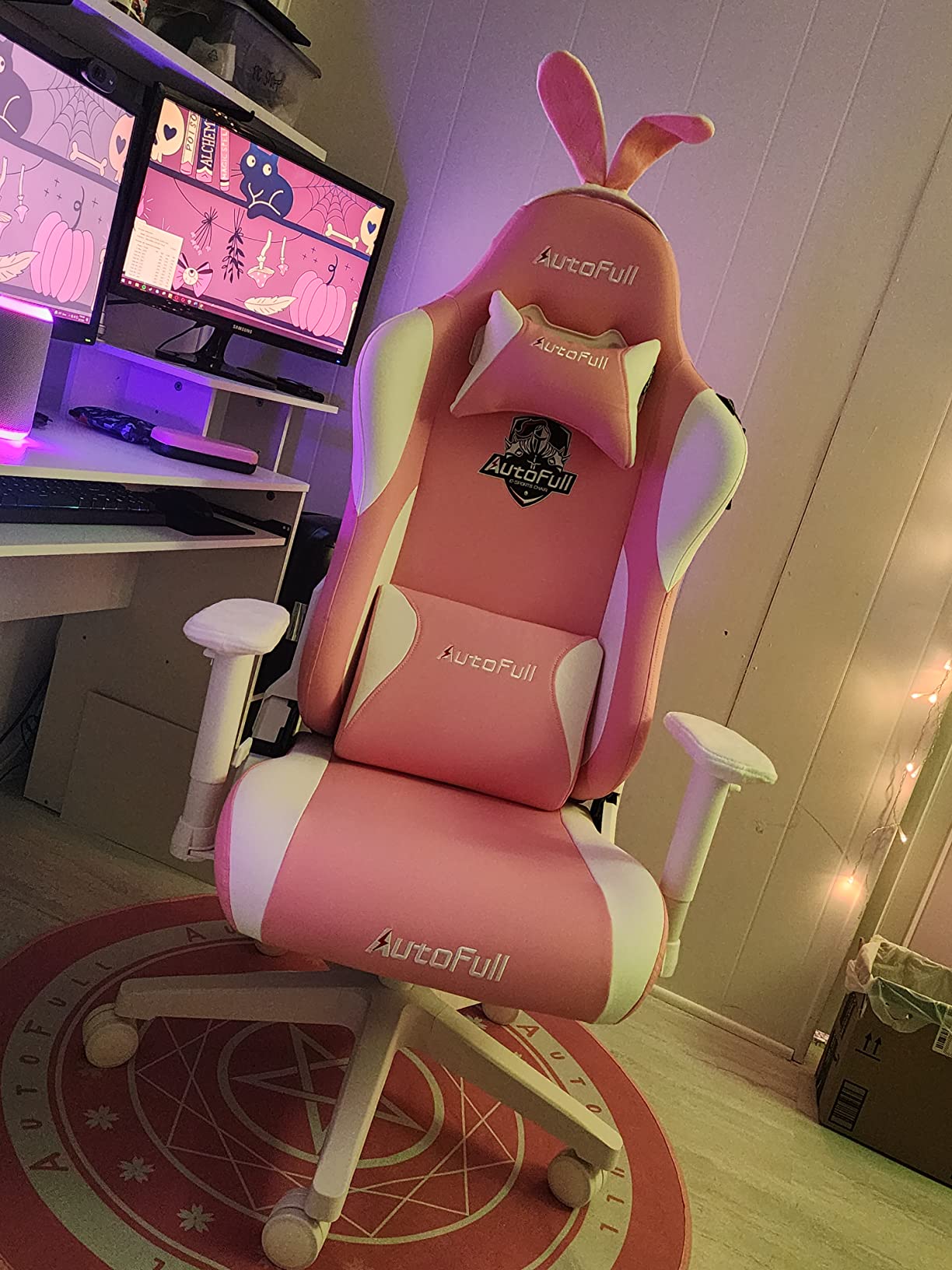 AutoFull G7 Gaming Chair - 3-Zone Lumbar, 22-Point Adjustment, Breathable Mesh, Custom Backplate, 720° Armrests, BIFMA Certified Ergonomic, 140° Recline, IGR Certified, Niko Endorsed - Black customer photo 2