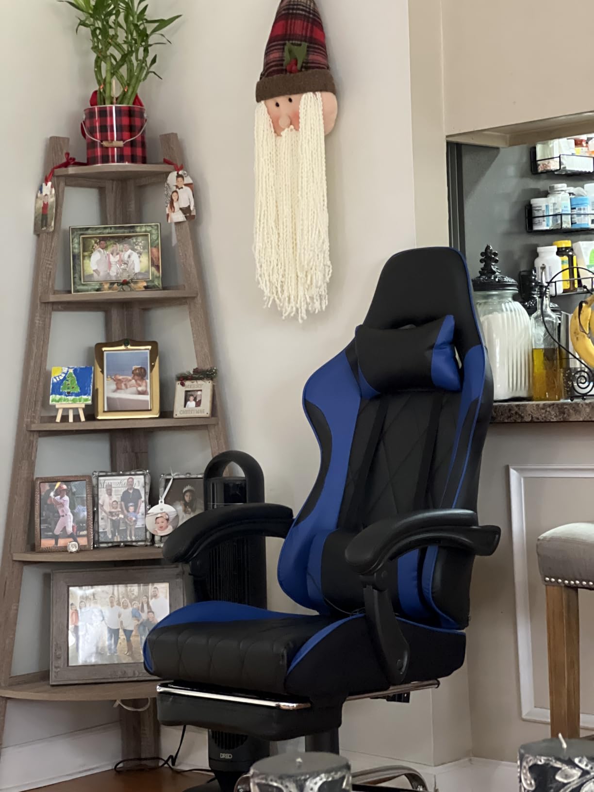 Homall Ergonomic Gaming Chair, Massage Lumbar & Footrest Office Chair,Black customer photo 2
