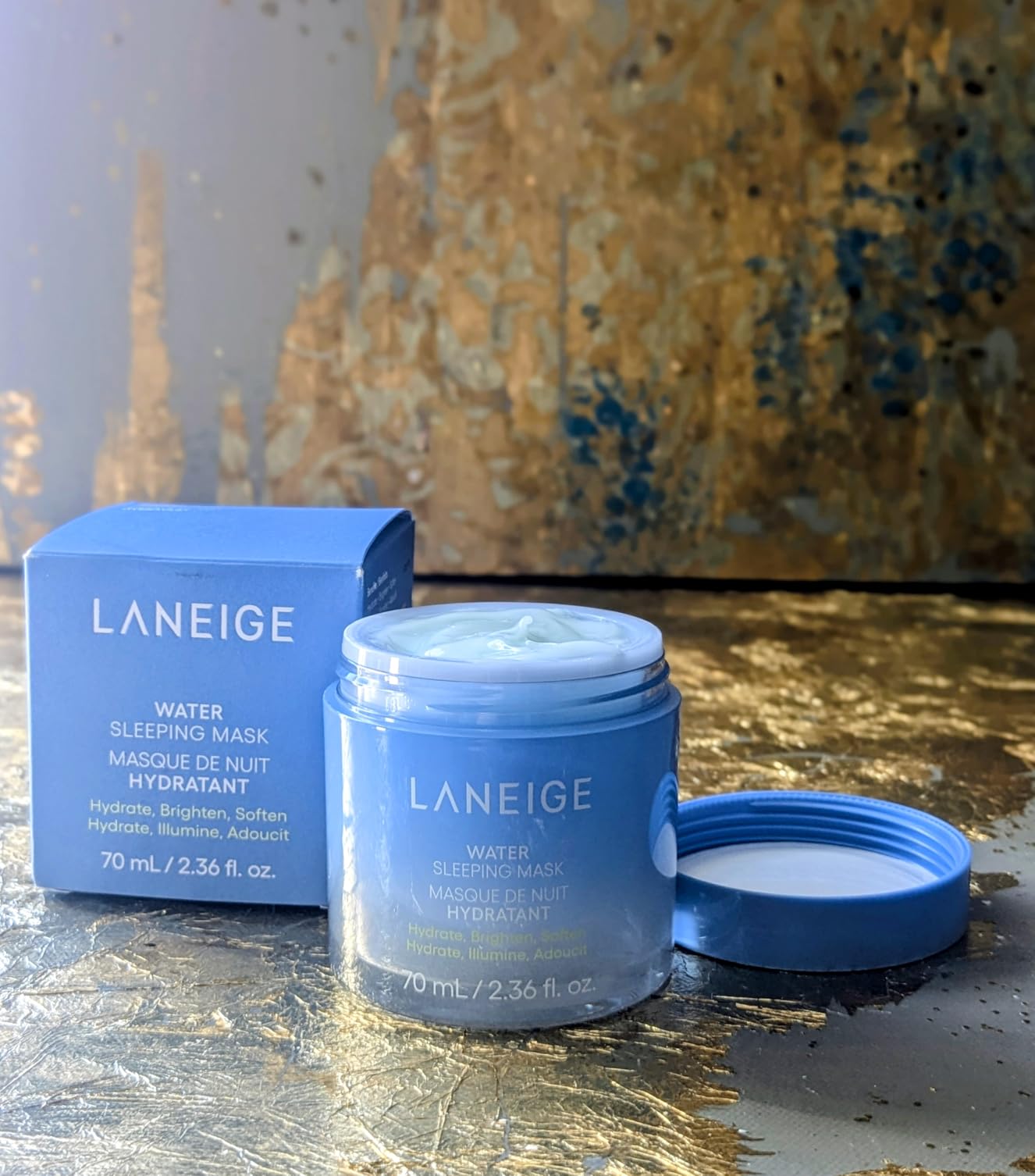 Water Sleeping Mask: Hydrating Korean Overnight Face Mask with Hyaluronic Acid Blend & Niacinamide, for Deep Hydration, Glowing Skin & Barrier Support | Korean Skin Care customer photo 1