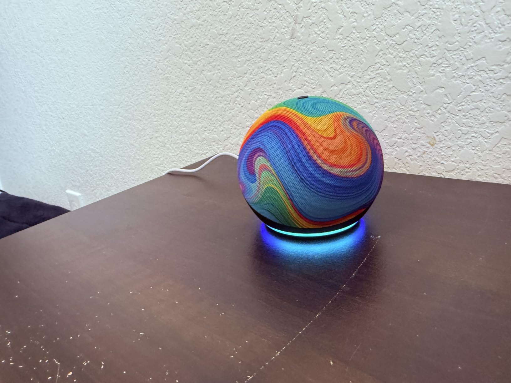 Amazon Echo Dot Kids (newest model), Smart speaker to enjoy age-appropriate audiobooks, sleep routines and Alexa+ experiences to create and learn, Stardust design customer photo 2
