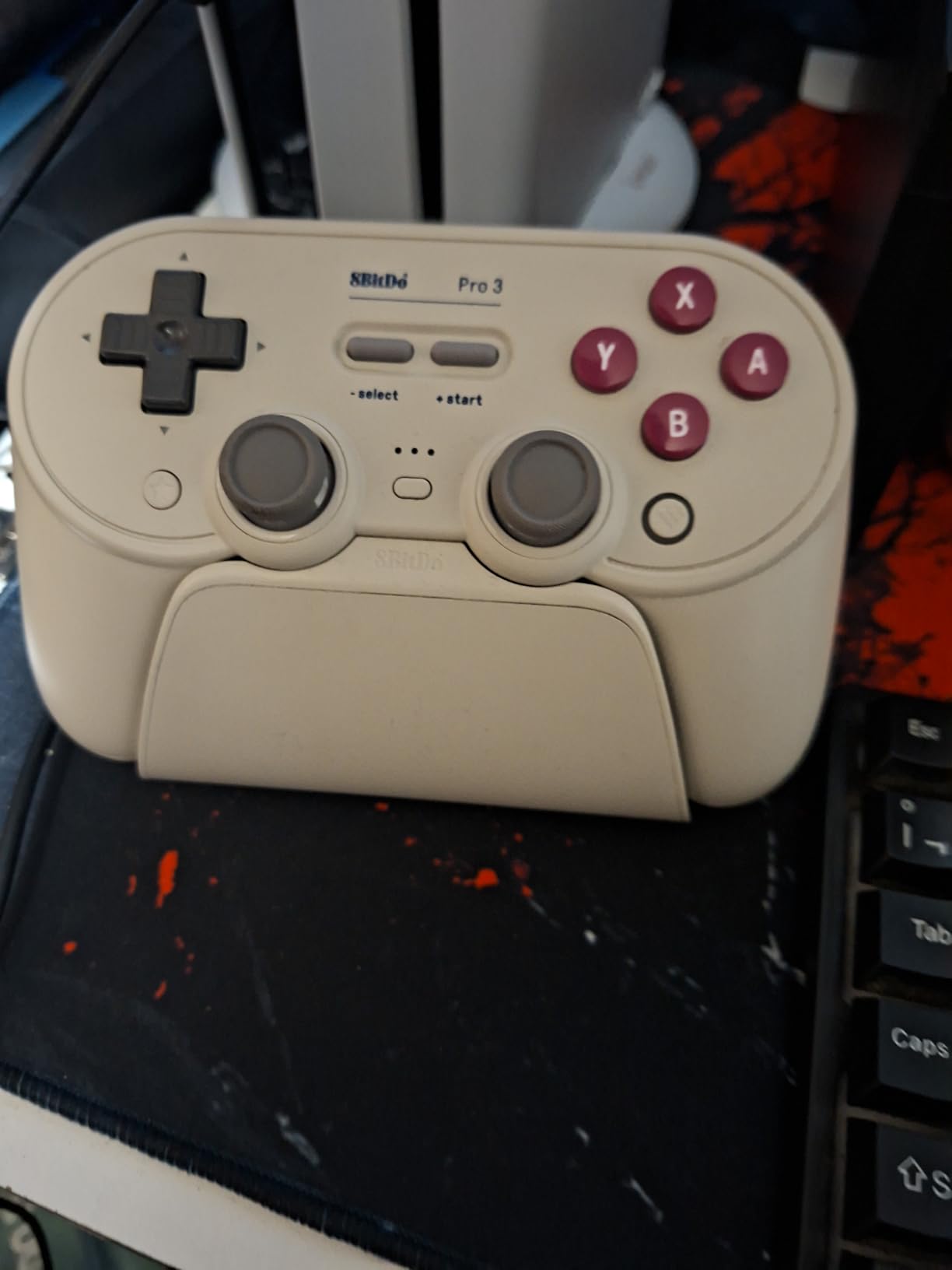 8BitDo Pro 3 Bluetooth Controller for Switch/Switch 2 – TMR Joysticks, Swappable ABXY Buttons, Pro Back Buttons, Charging Dock, Hall Effect Triggers, for Windows, Apple, SteamOS, Android - Gray customer photo 1