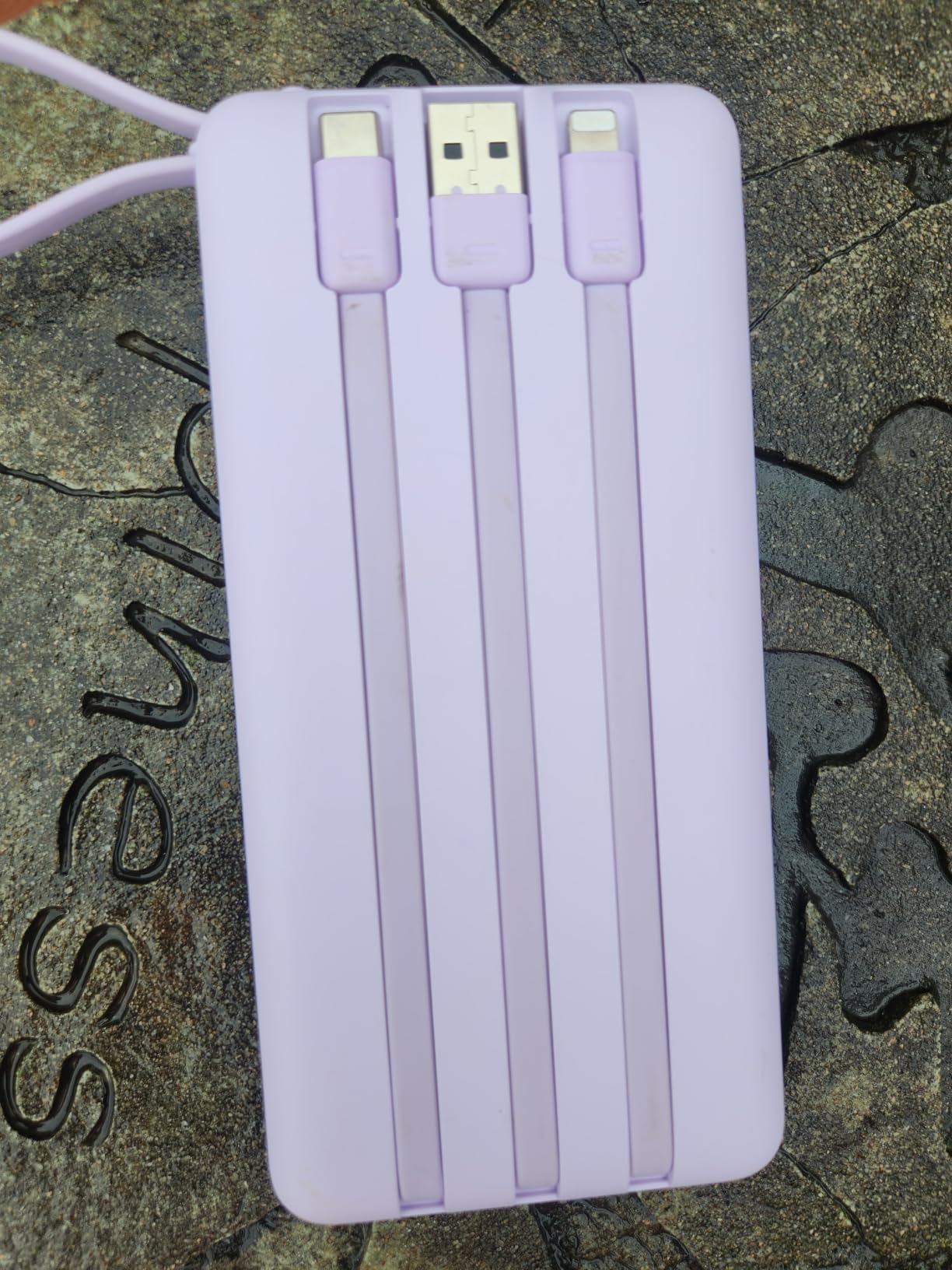 VRURC Portable Charger 4-Built-in-Cables 20000mAh Fast Charging Power Bank customer photo 2