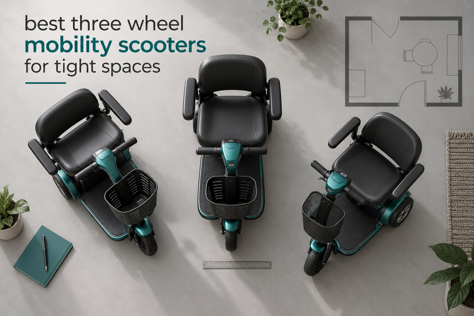 best three wheel mobility scooters for tight spaces