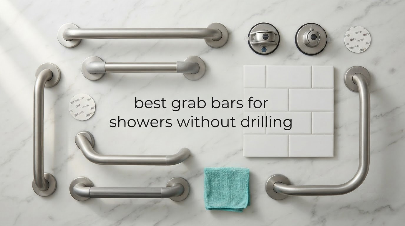 10 Best Grab Bars for Showers Without Drilling (October 2026)