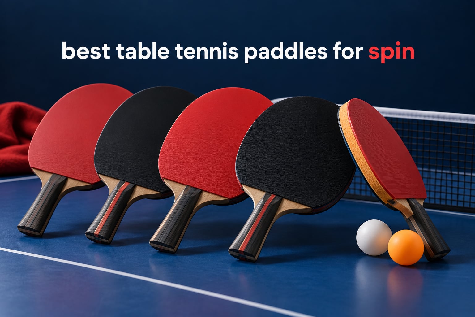 best table tennis paddles for spin