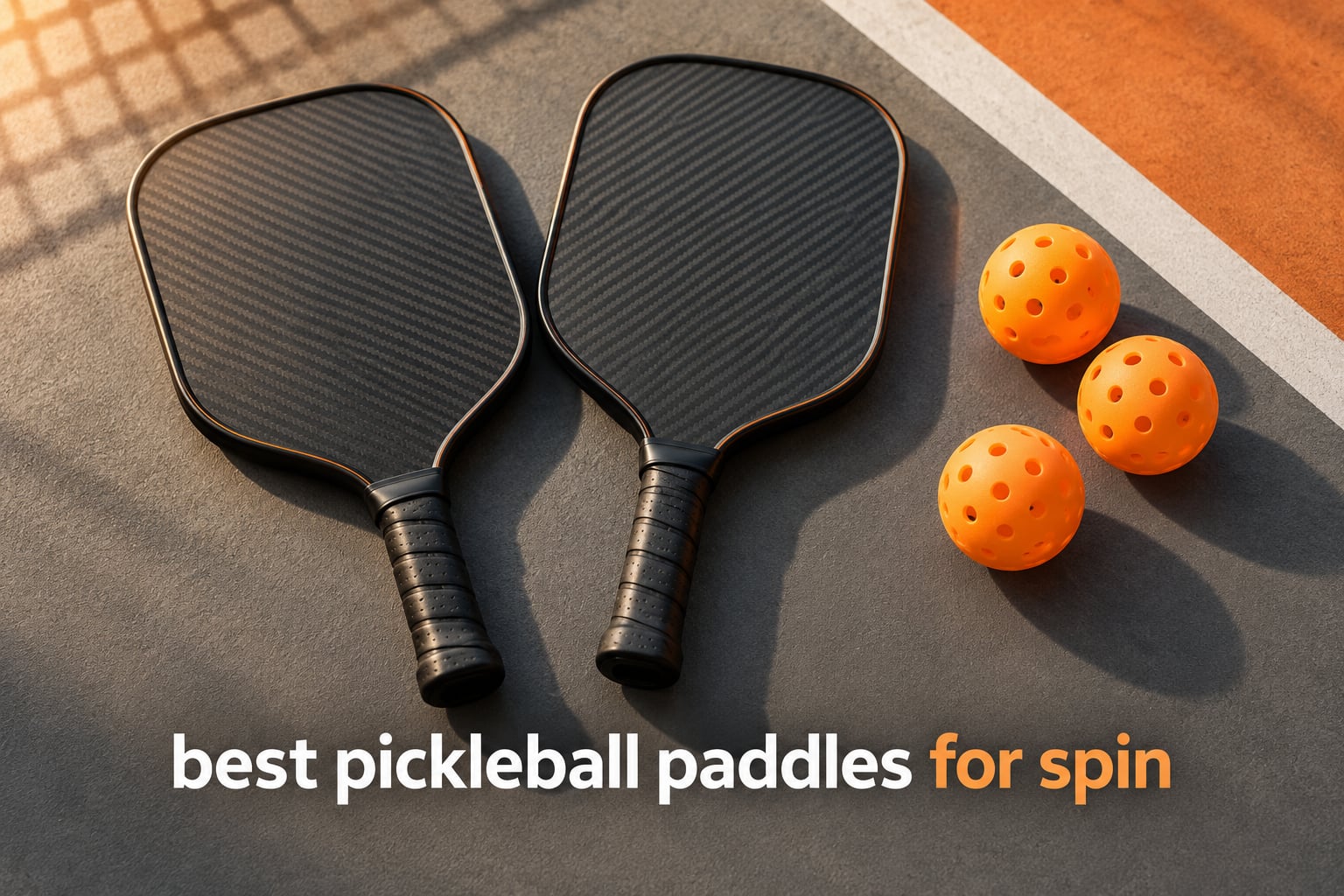 best pickleball paddles for spin