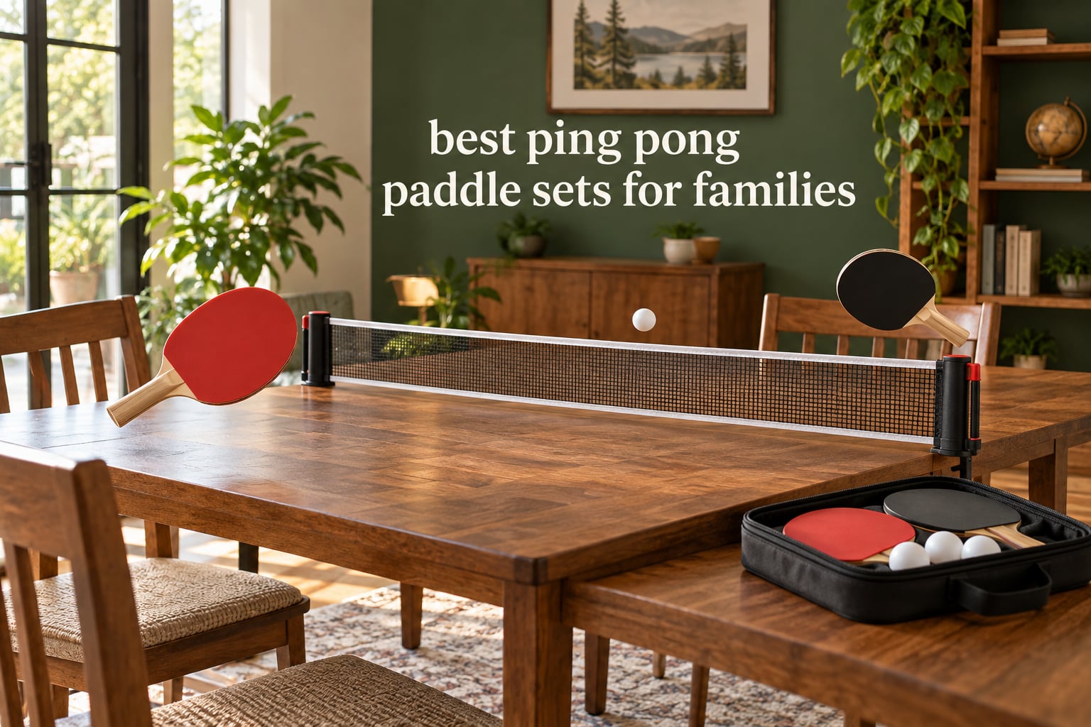 best ping pong paddle sets for families