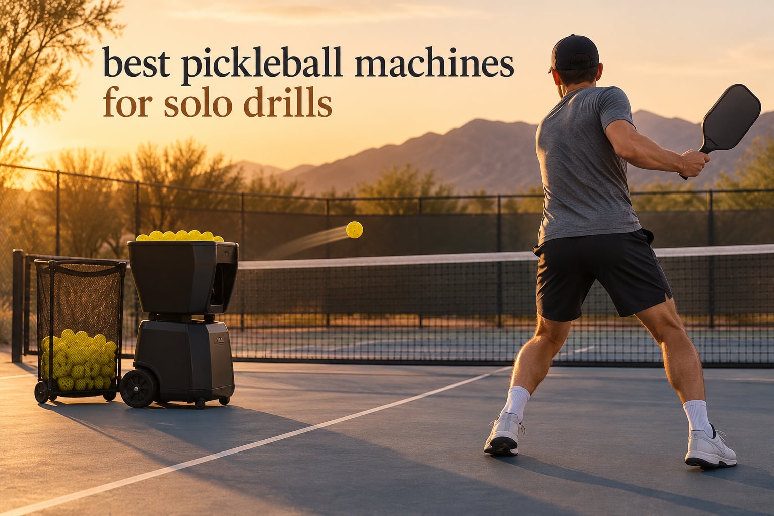 best pickleball machines for solo drills