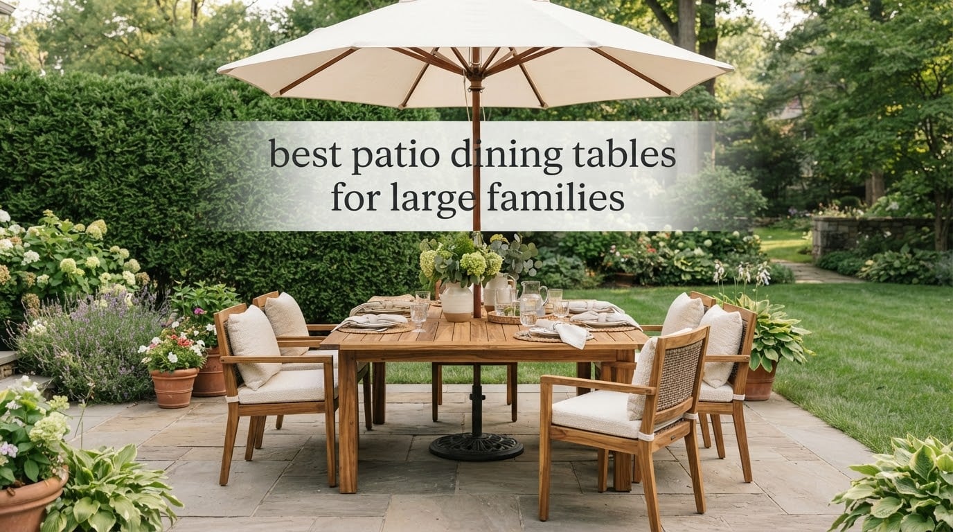 10 Best Patio Dining Tables for Large Families (October 2026)